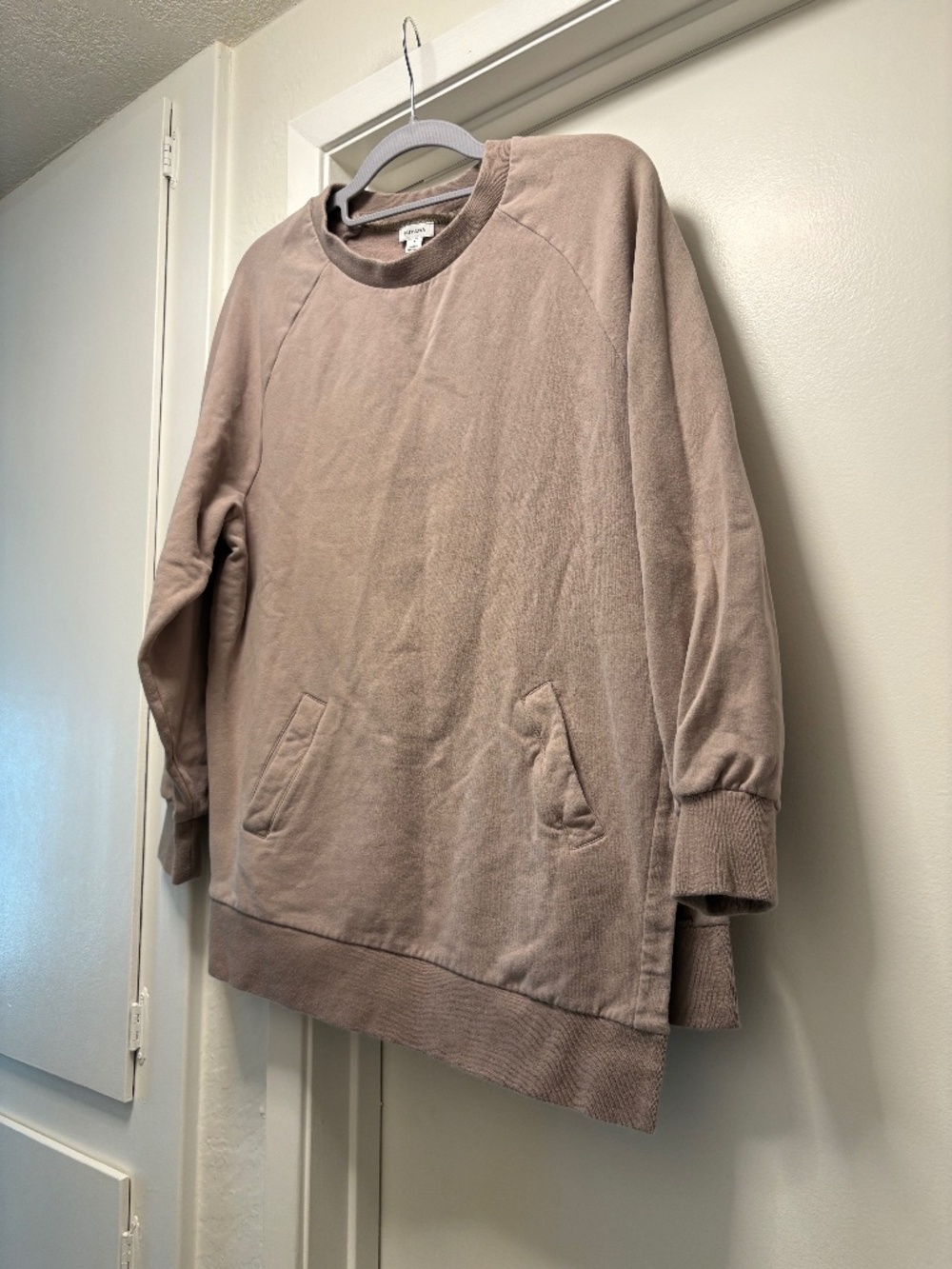 Cozy Cuyana cotton blend asymmetrical sweatshirt - size small but roomy